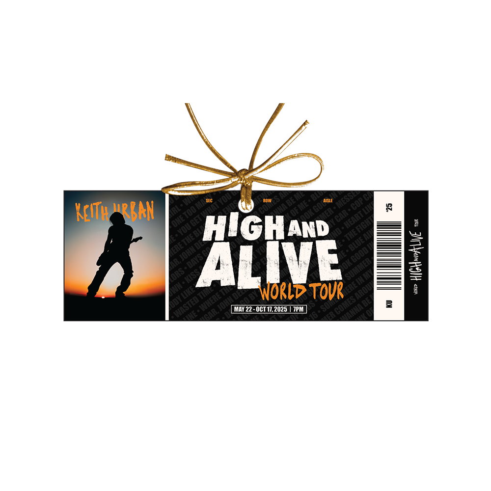HIGH AND ALIVE WORLD TOUR 2025 Ticket Ornament